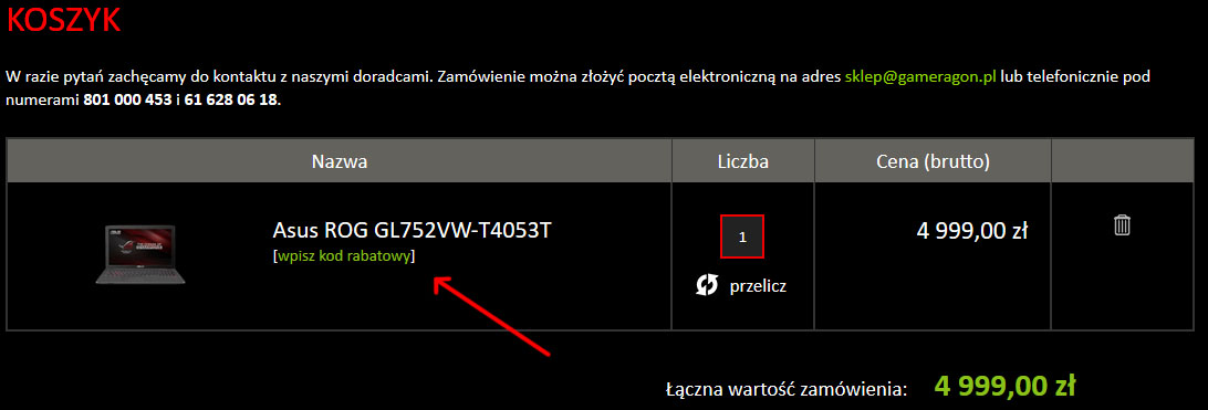 Letnia wyprzedaż Asus na GameRagon